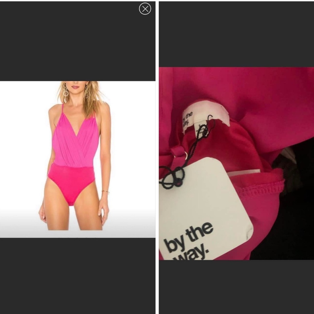 By the way. pink bodysuit